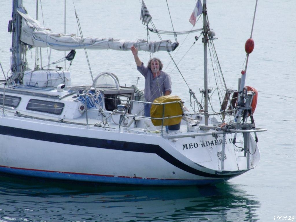 Andr� Gentil au Port de Primel.