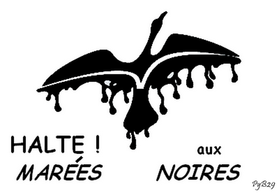 Logo Halte aux marees noires. Pyb29