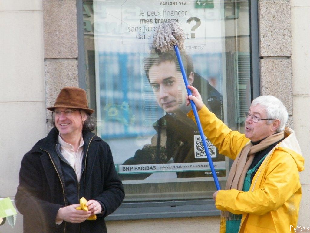 Michel Le Saint et Dominique Guizien.
