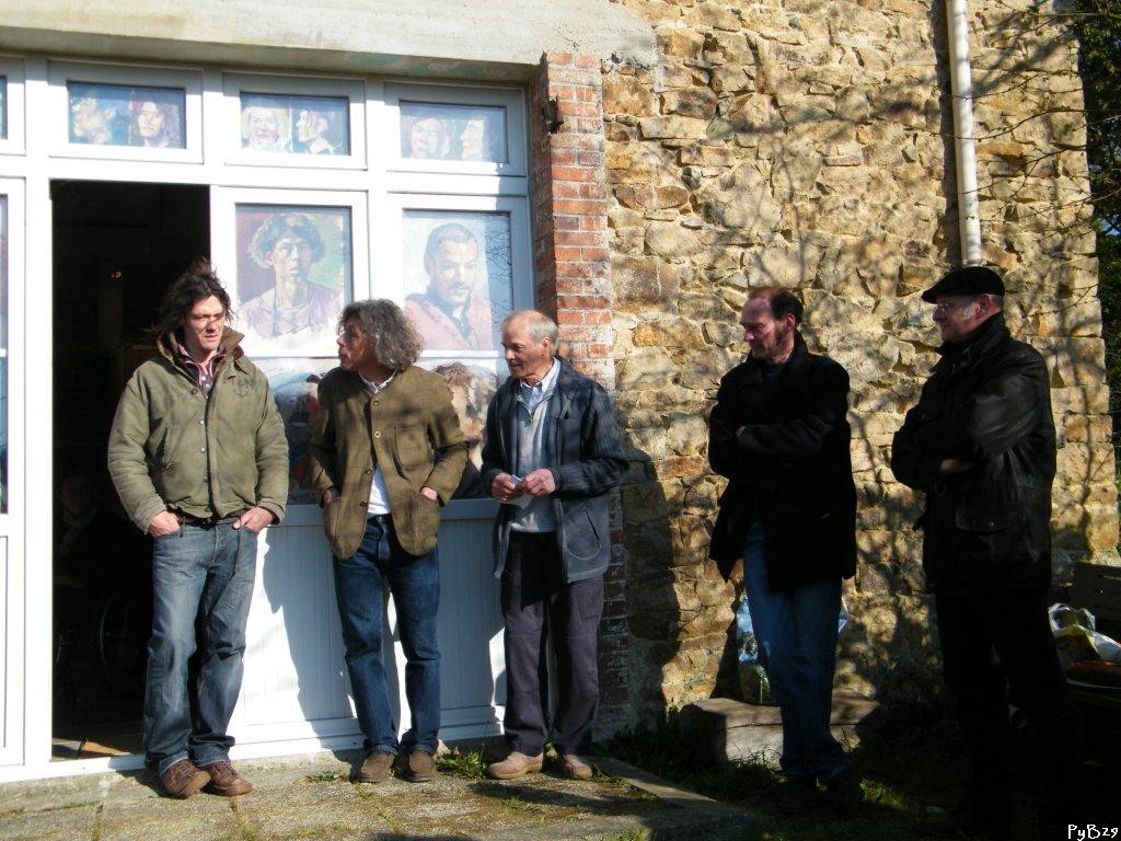 De gauche � droite : Gildas tanguy,Ricardo Cavallo, Jean L'Intanf, Brian O'Rorke et Herv� Chateau.